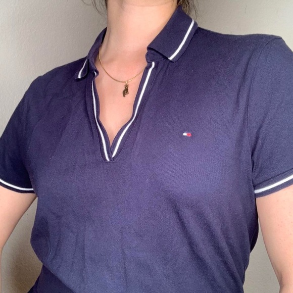 y2k tommy hilfiger navy blue dress - Picture 3 of 3